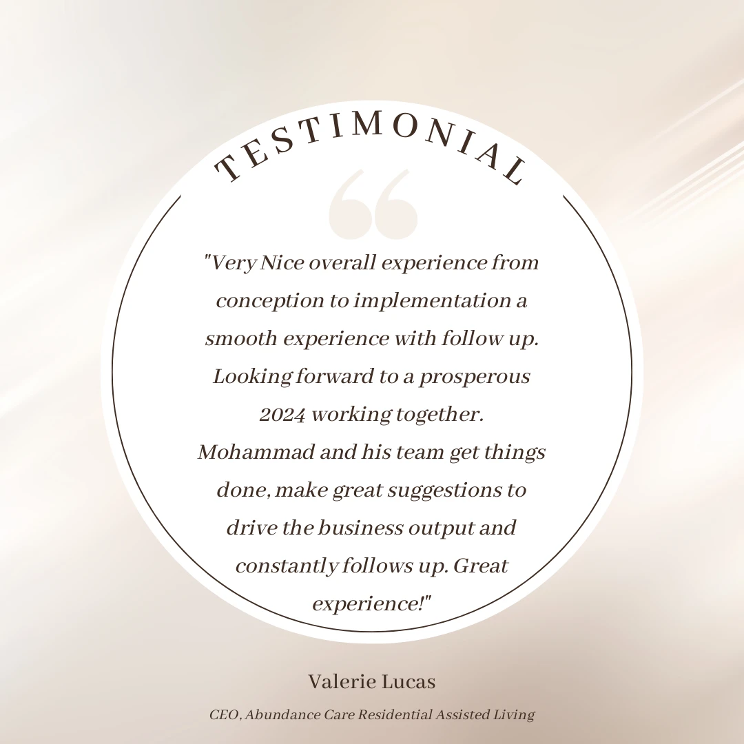 testimonial by valerie