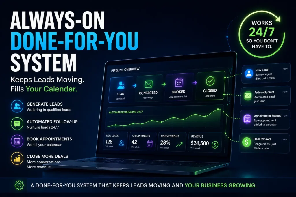 ALWAYS ON: The Done-for-you Growth System Built to Keep Leads Moving